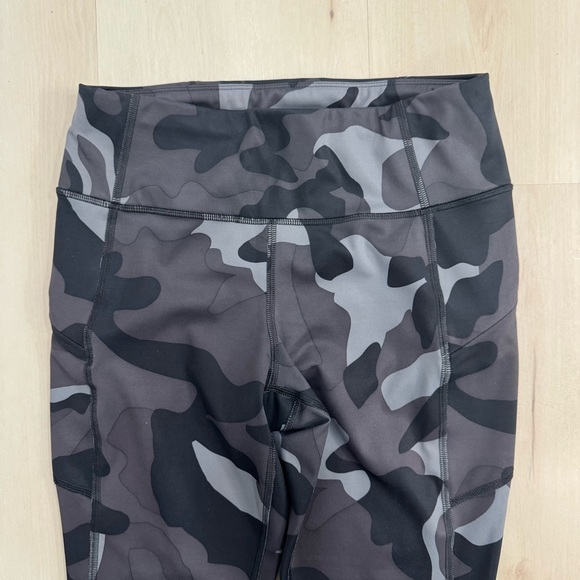 Athleta Camo Contender 7/8 Tight Legging Women's Small Black Gray - Picture 8 of 16